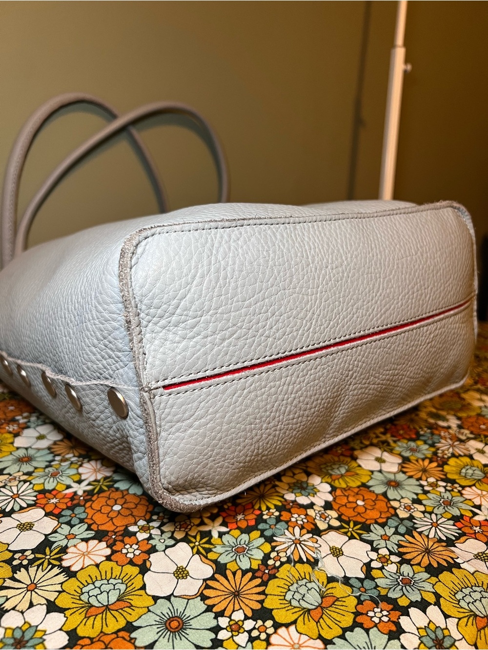 Hammitt Oliver Medium Shoulder Bag, Limited Edition Dust Blue and Brushed Silver - Picture 9 of 14